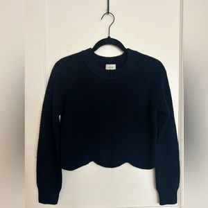 Aritzia Wilfred Sardou Sweater Navy Blue